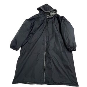 Adoretex Parka Coat Adult XL Black Fleece Lined Swim Water Polo Knee High